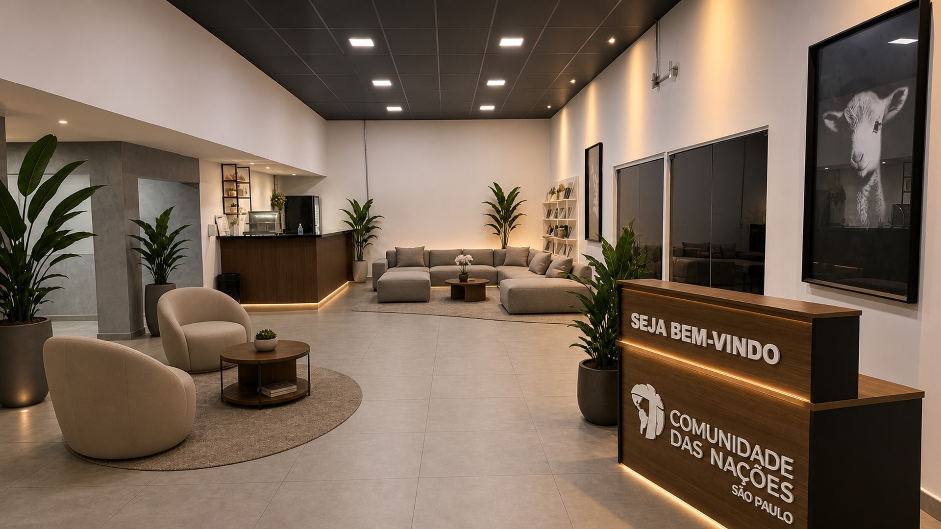 Lounge Elo do CN HALL, recepção que une os dois salões